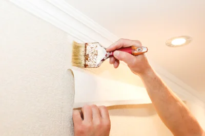 Pose de papier peint à Ribouisse — revêtements muraux et toiles de verre